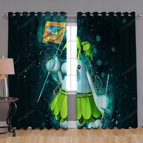 Pianta Cartoon Monster Window Curtains - Blackout Curtains, Living Room Curtains For Window