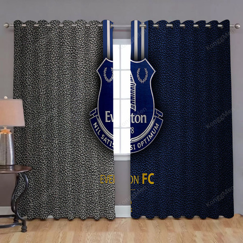 Everton Fc English Football Club Window Curtains - Liverpool England Blackout Curtains, Living Room Curtains For Window