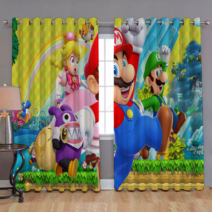 From Jumpman To Mario Window Curtains - Blackout Curtains, Living Room Curtains For Window