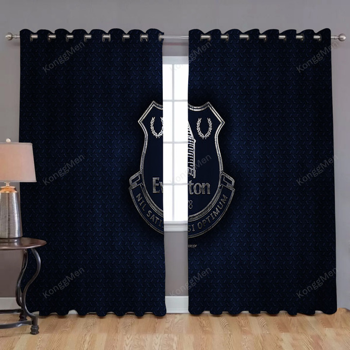 Everton Fc Window Curtains - English Football Club Blackout Curtains, Living Room Curtains For Window