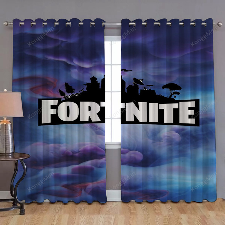 Fortnite Window Curtains - Fortnite Character Fortnite Game Blackout Curtains, Living Room Curtains For Window