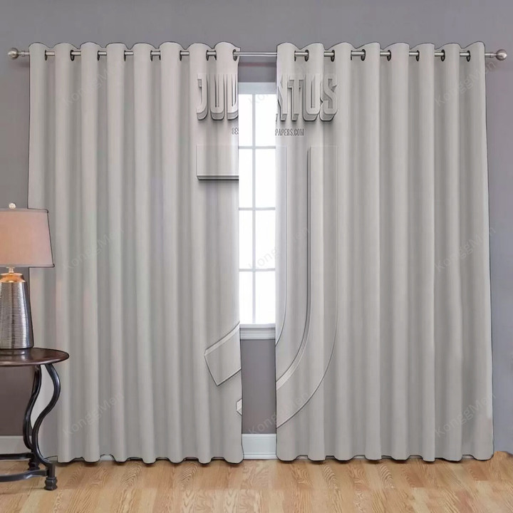 Juventus Fc Window Curtains - 3D Emblem Blackout Curtains, Living Room Curtains For Window
