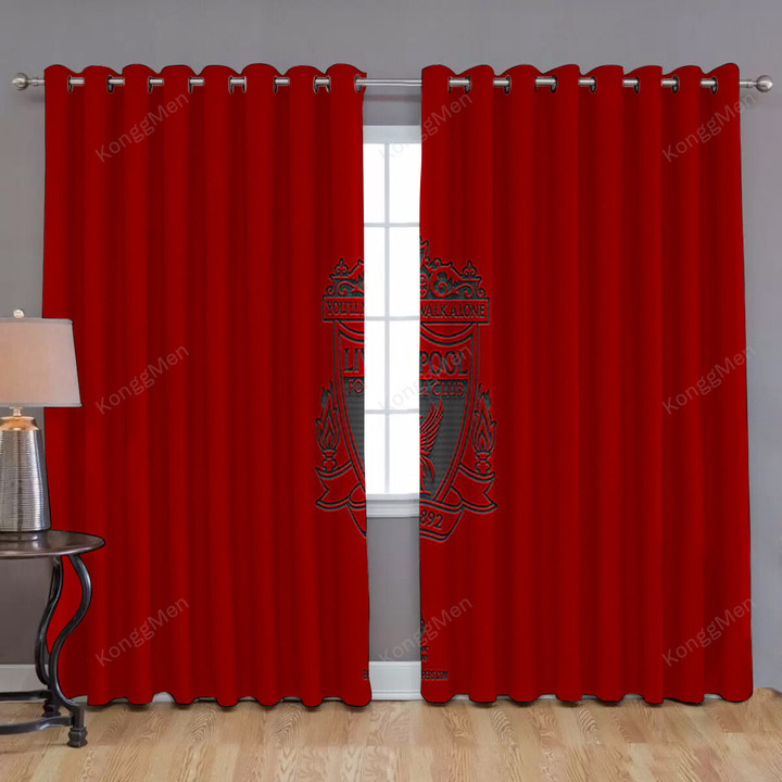 Liverpool Fc Window Curtains - English Football Blackout Curtains, Living Room Curtains For Window
