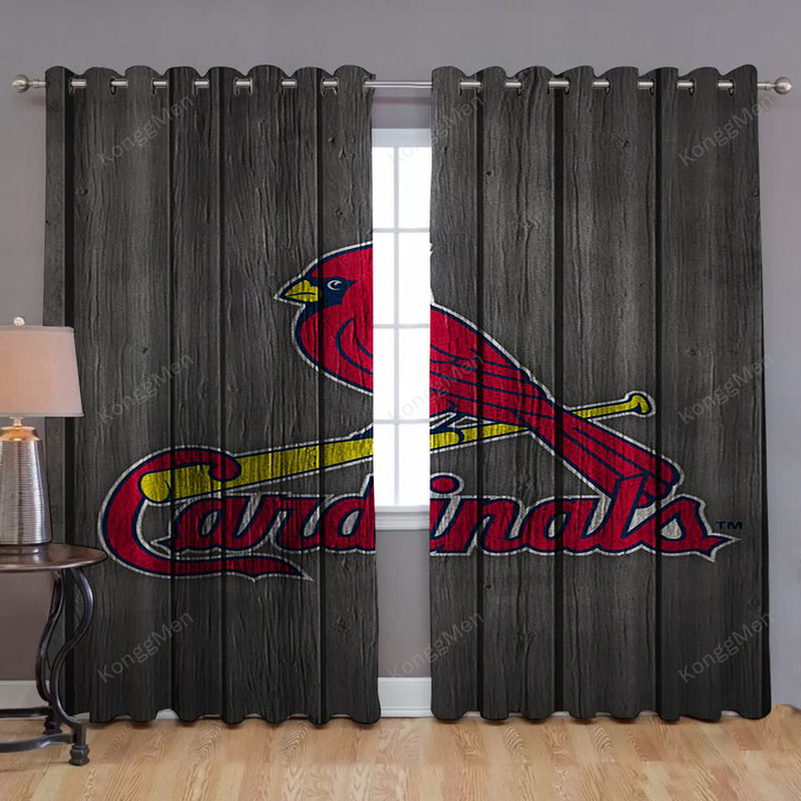 Louis Cardinals Window Curtains - Blackout Curtains, Living Room Curtains For Window