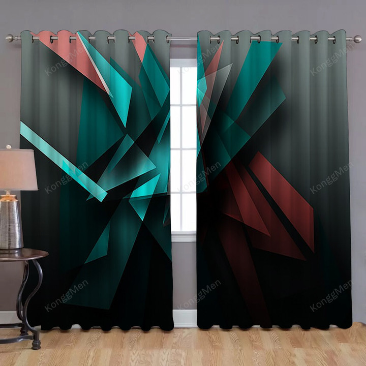 Abstract Window Curtains - Colors Blackout Curtains, Living Room Curtains For Window