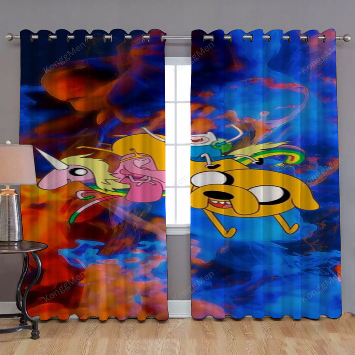 Hora De Aventuras Window Curtains - Adventure Time Blackout Curtains, Living Room Curtains For Window