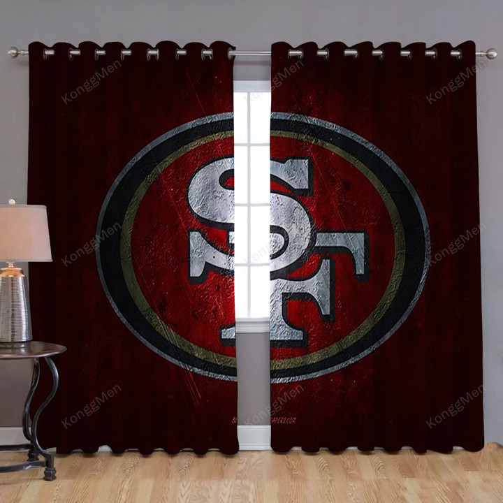 San Francisco 49Ers Window Curtains - American Football Team Blackout Curtains, Living Room Curtains For Window
