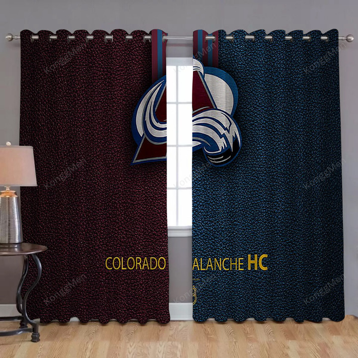 Colorado Avalanche Window Curtains - Hc Hockey Blackout Curtains, Living Room Curtains For Window