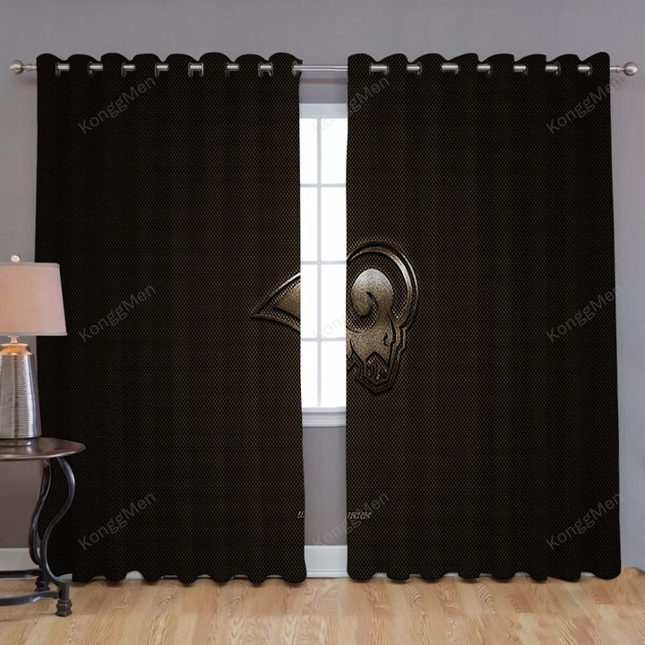 Los Angeles Rams Window Curtains - American Football Club Blackout Curtains, Living Room Curtains For Window