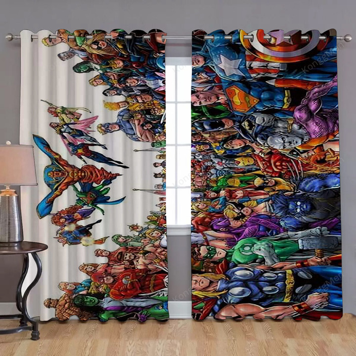 Team Spider-Man Window Curtains - Blackout Curtains, Living Room Curtains For Window