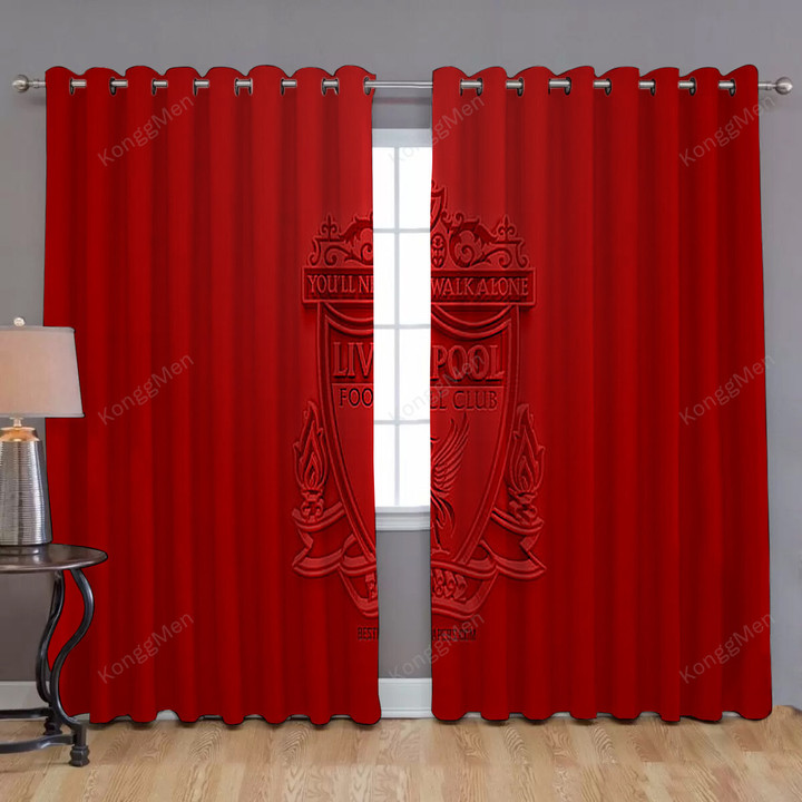 Liverpool Fc Window Curtains - 3D Blackout Curtains, Living Room Curtains For Window