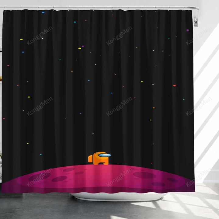 Among Us Mobile Minimalist Shower Curtains - Bathroom Curtains, Home Decor