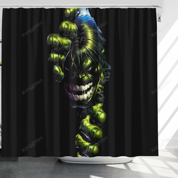 The Incredible Hulk Shower Curtains - Avengers Marvel Bathroom Curtains, Home Decor