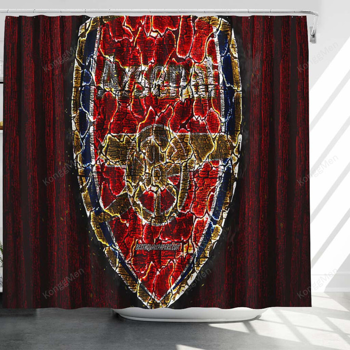 Arsenal Fc Shower Curtains - Scorched Bathroom Curtains, Home Decor