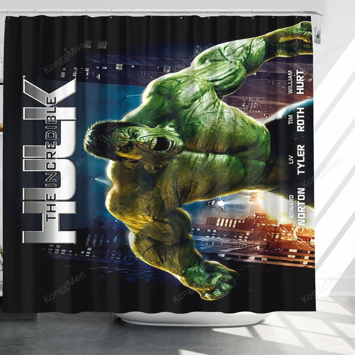 Movie Shower Curtains - The Incredible Hulk Bathroom Curtains, Home Decor
