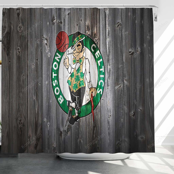 Boston Celtics Shower Curtains - Bathroom Curtains, Home Decor