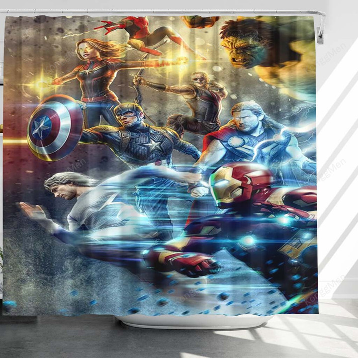 Avengers Shower Curtains - Phone Wallpapers Marvel Bathroom Curtains, Home Decor