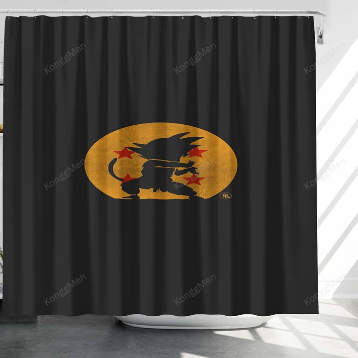 Dragon Ball Shower Curtains - Dragon Ball Z Portrait Display Bathroom Curtains, Home Decor