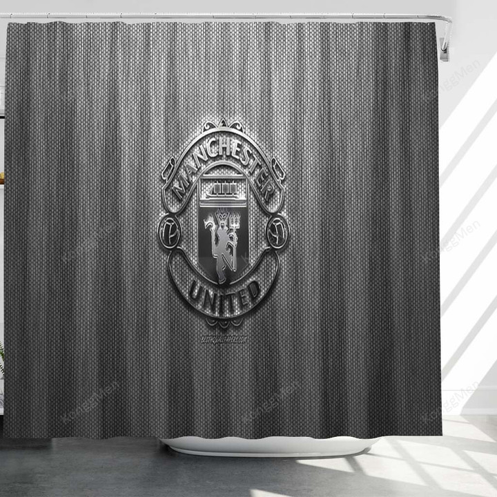 Manchester United Fc Shower Curtains - English Football Club002 Bathroom Curtains, Home Decor