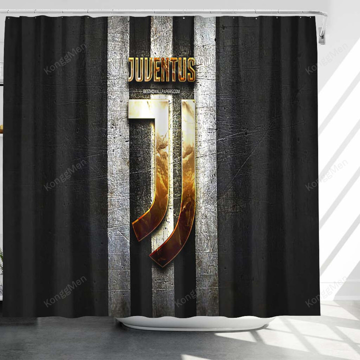 Juventus Fc Shower Curtains - Italian Football Club004 Bathroom Curtains, Home Decor