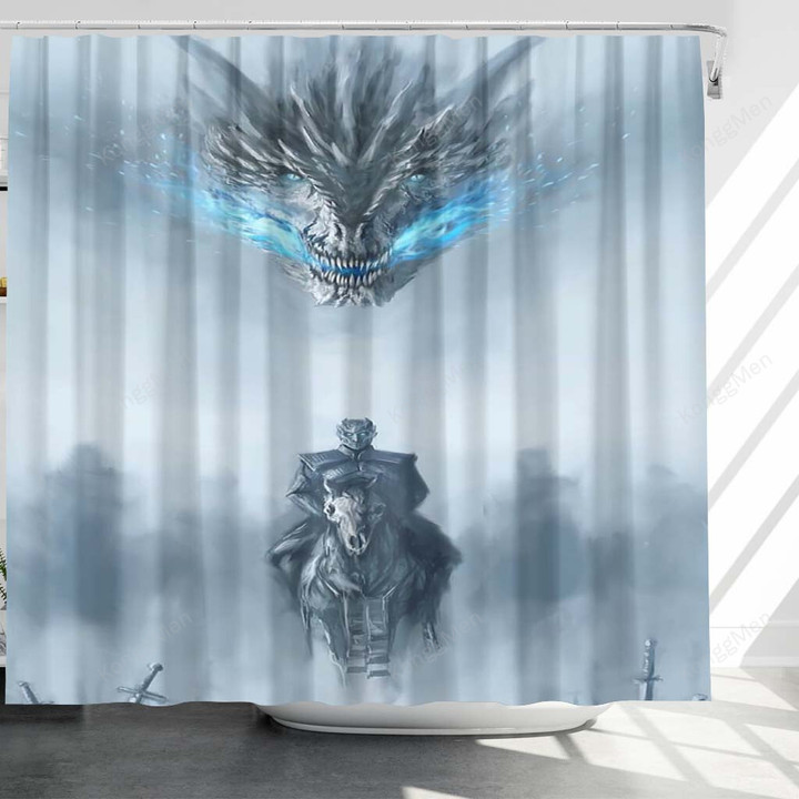 Game Of Throne Shower Curtains - Dragon Dragons Bathroom Curtains, Home Decor