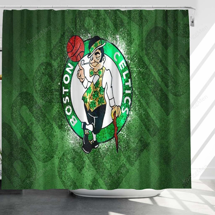 Boston Celtics 2 Shower Curtains - Bathroom Curtains, Home Decor
