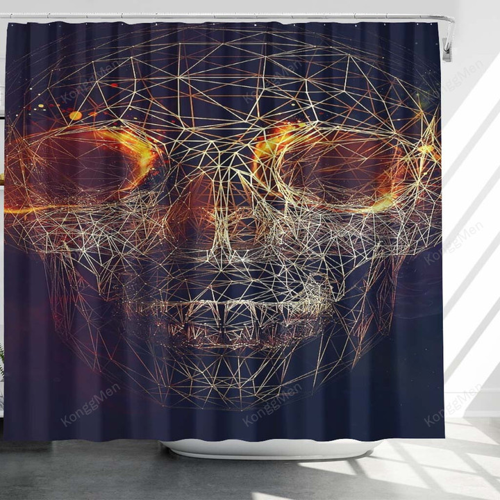 Incredible Skull Shower Curtains - Bathroom Curtains, Home Decor