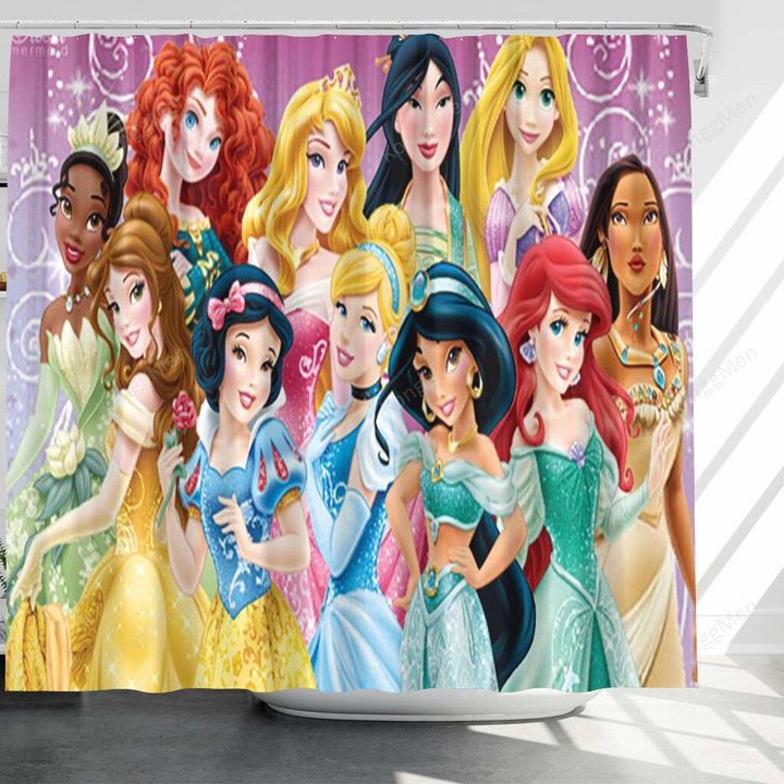 Disney Princess Movies In Order Shower Curtains - Bathroom Curtains, Home Decor