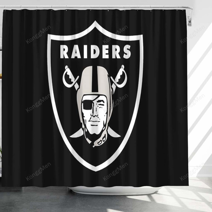 Raiders 1 Shower Curtains - Bathroom Curtains, Home Decor