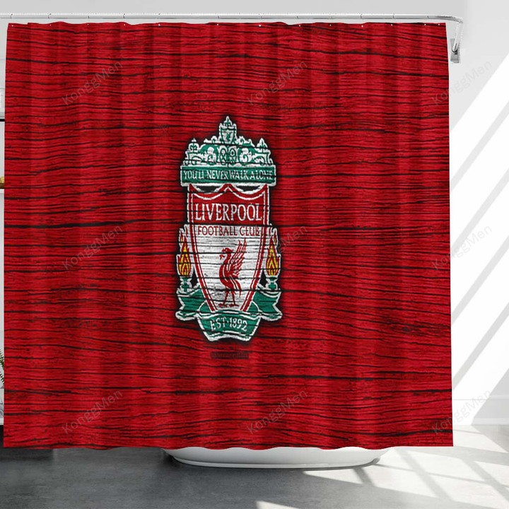 Liverpool Premier League Shower Curtains - England Bathroom Curtains, Home Decor