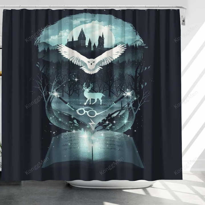 Harry Potter Forever Shower Curtains - Harry Potter Bathroom Curtains, Home Decor