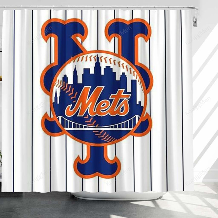 New York Mets Shower Curtains - Bathroom Curtains, Home Decor