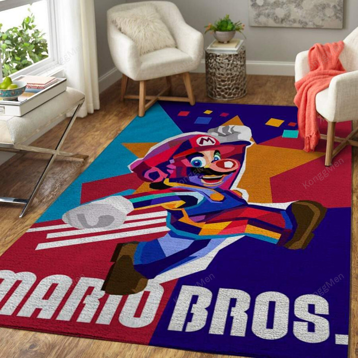 Super Mario Bros. Area Rugs - Nintendo Video Game Gfd 1910138 Usa Rugs, Living Room Rugs, Outdoor Rug, Washable Rugs, Rugs For Sale