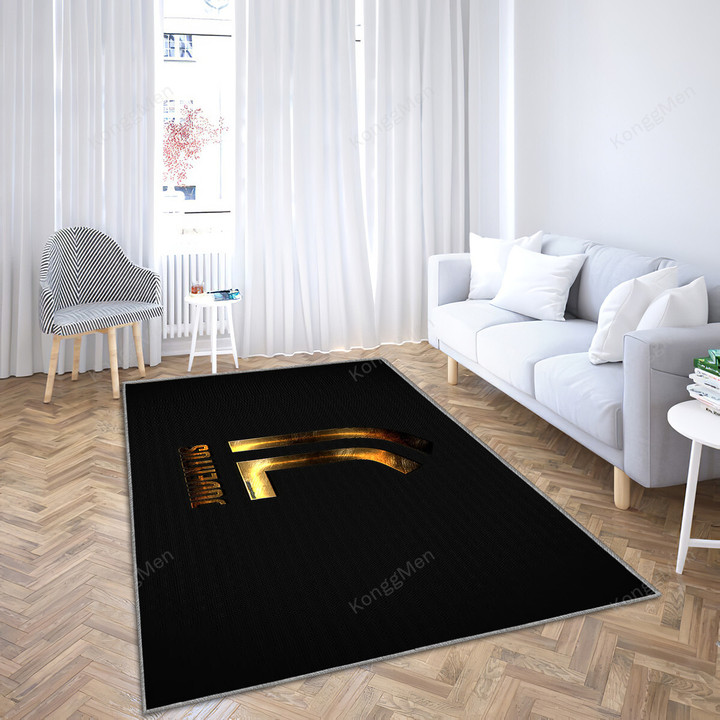 Juventus Fc Area Rugs - Golden New Logo Usa Rugs, Living Room Rugs, Outdoor Rug, Washable Rugs, Rugs For Sale