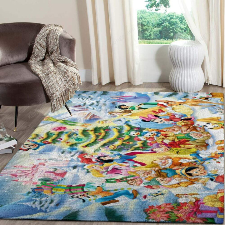 Disney Family Merry Christmas Area Rugs - Disney Movies Lv071225 Usa Rugs, Living Room Rugs, Outdoor Rug, Washable Rugs, Rugs For Sale