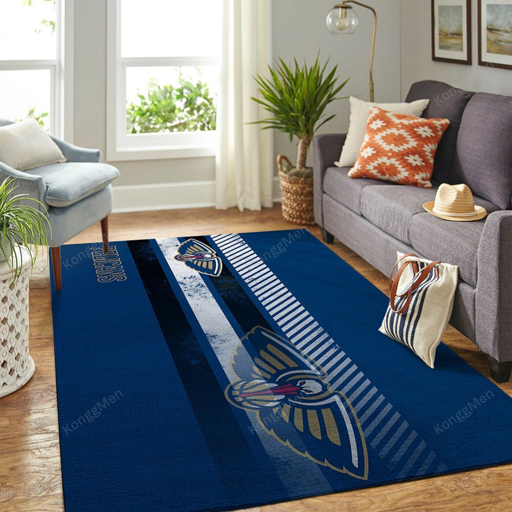 New Orleans Pelicans Nba Area Rugs - Team Logo Sports Usa Rugs, Living Room Rugs, Outdoor Rug, Washable Rugs, Rugs For Sale