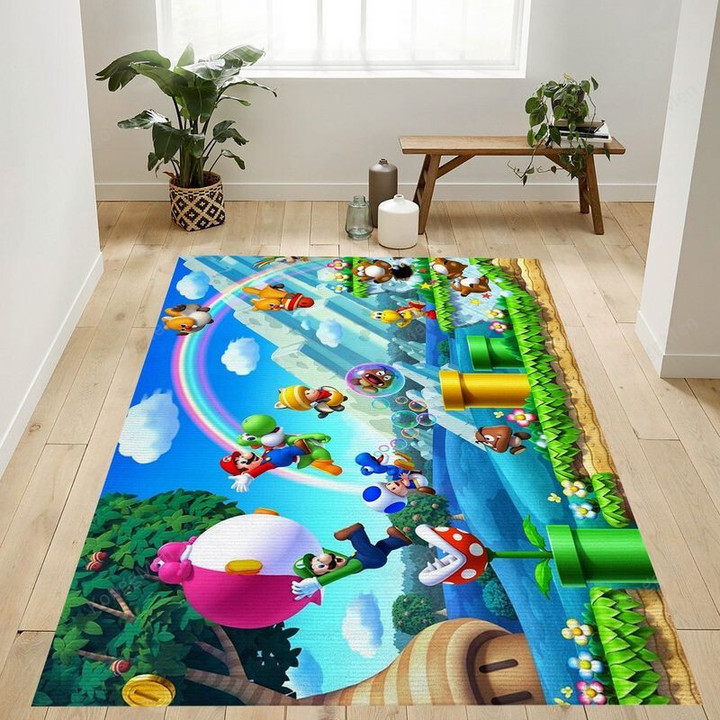 Super Mario 41 Area Rugs - Usa Rugs, Living Room Rugs, Outdoor Rug, Washable Rugs, Rugs For Sale