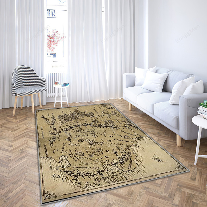 Hobbit Maps Area Rugs - Usa Rugs, Living Room Rugs, Outdoor Rug, Washable Rugs, Rugs For Sale