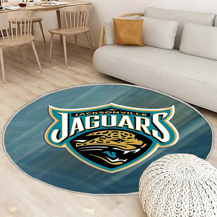 Jacksonville Jaguars Footballrug Round, Rugs - Esports Rug Round Living Room, Carpet, Rug