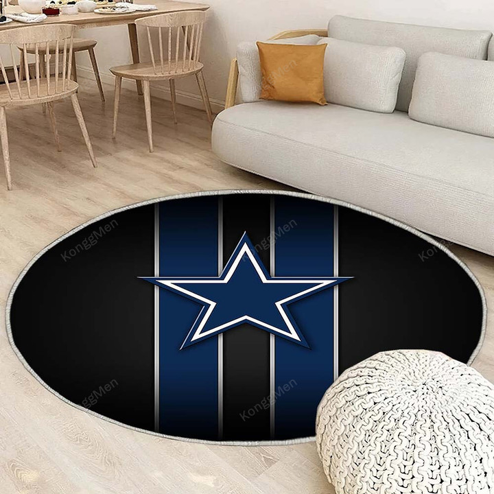 Dallas Cowboysrug Round, Rugs - Football1004 Rug Round Living Room, Carpet, Rug