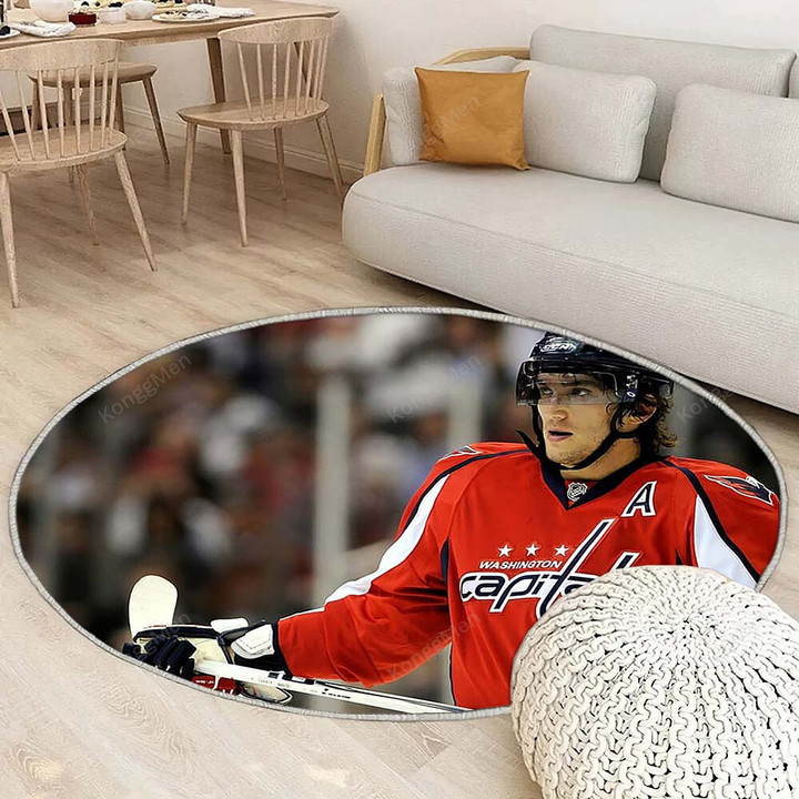 Sportsrug Round, Rugs - Hockey Washington Capitals1002 Rug Round Living Room, Carpet, Rug