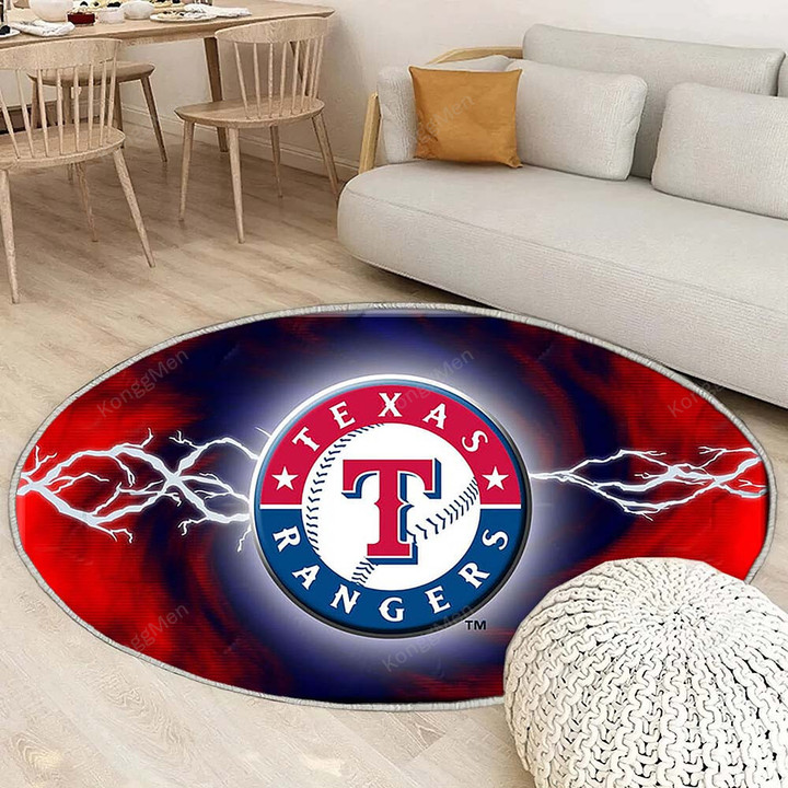 Texas Rangerrug Round, Rugs - Sport 20122001 Rug Round Living Room, Carpet, Rug