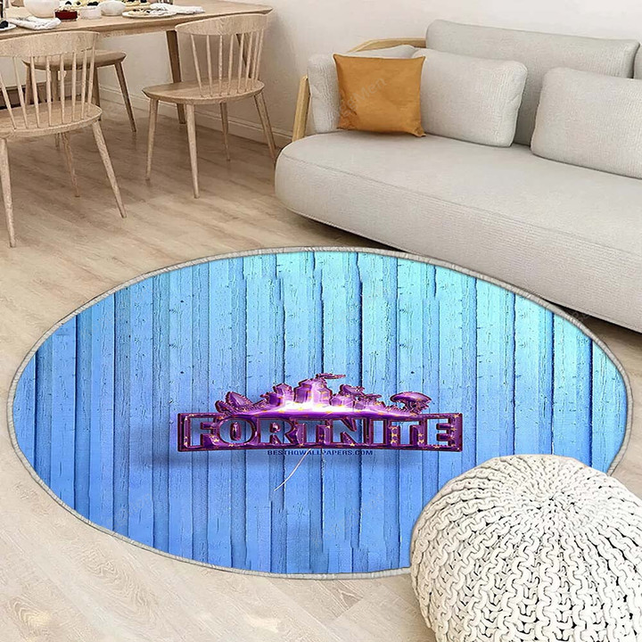 Fortnite Logorug Round, Rugs - Fortnite Battle Royale Rug Round Living Room, Carpet, Rug