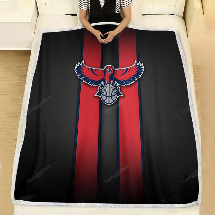 Atlanta Hawks Fleece Blanket - Basketball Nba1002  Soft Blanket, Warm Blanket