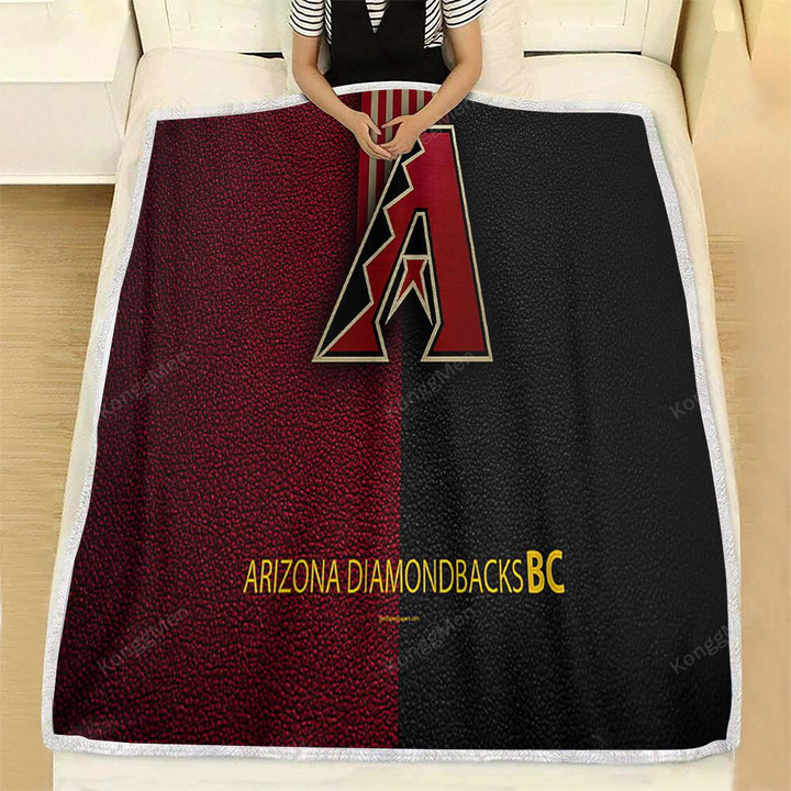 Arizona Diamondbacks American Baseball Club Fleece Blanket - Leather Mlb Phoenix Soft Blanket, Warm Blanket