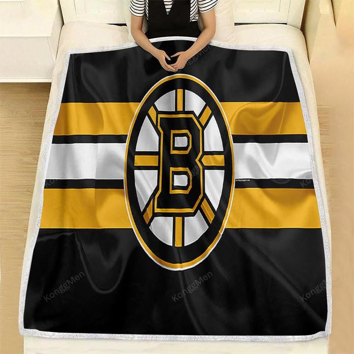 Boston Bruins Fleece Blanket - Hockey Club Nhl  Soft Blanket, Warm Blanket
