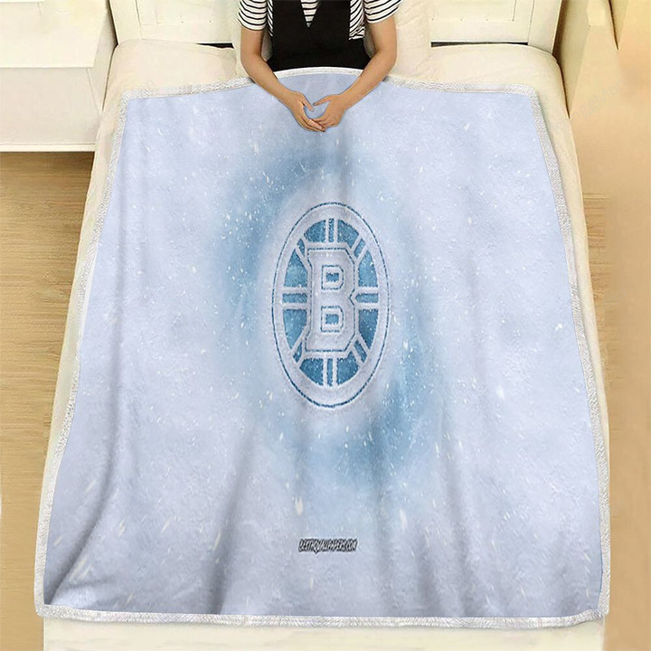 Boston Bruins Fleece Blanket - American Hockey Club Nhl Soft Blanket, Warm Blanket
