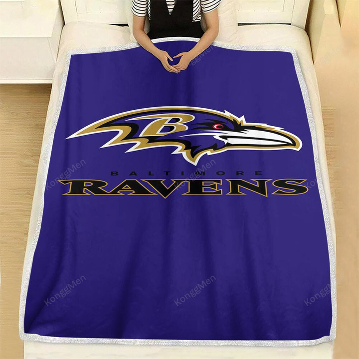 Baltimore Ravens Fleece Blanket - Nfl Football  Soft Blanket, Warm Blanket