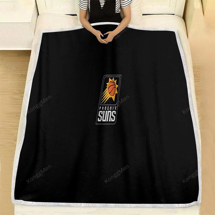 Basketball Fleece Blanket - Phoenix Suns Symbol Crest Soft Blanket, Warm Blanket