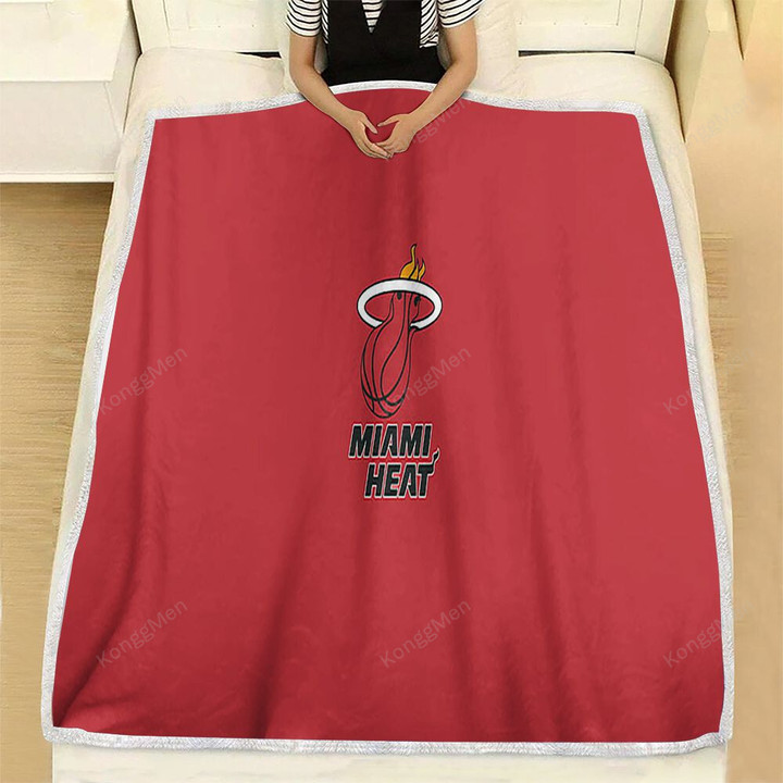 Basketball Fleece Blanket - Miami Heat Nba Basketball 2004 Soft Blanket, Warm Blanket
